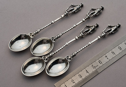 Boer War Silver Teaspoons (Set of 4)